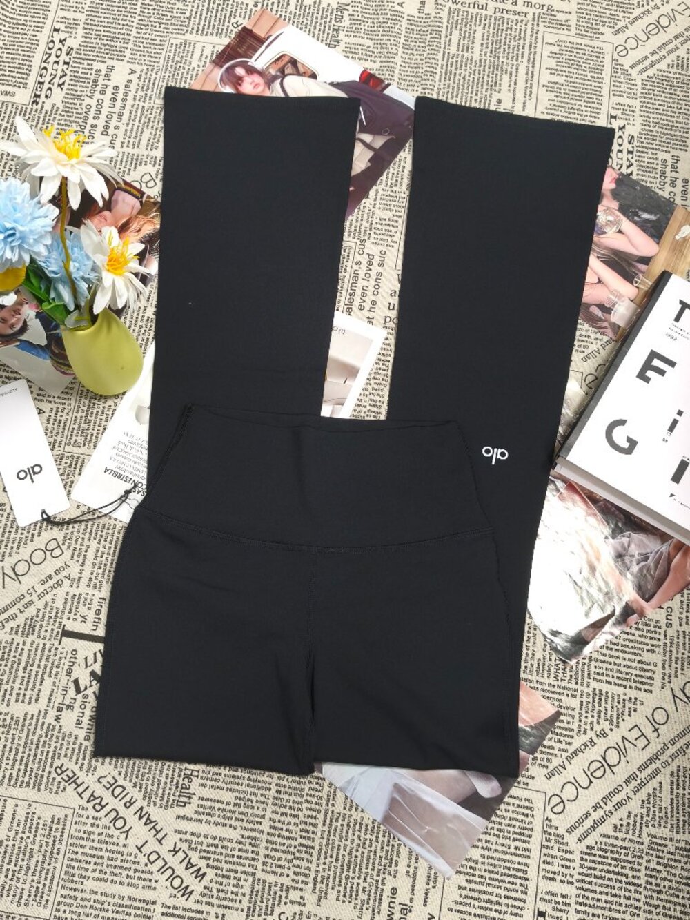 Alo Yoga Black High-Waist Bootcut Legging Regular S-M🛒Daliy/Fitness/Commuting💗 - Picture 2 of 8